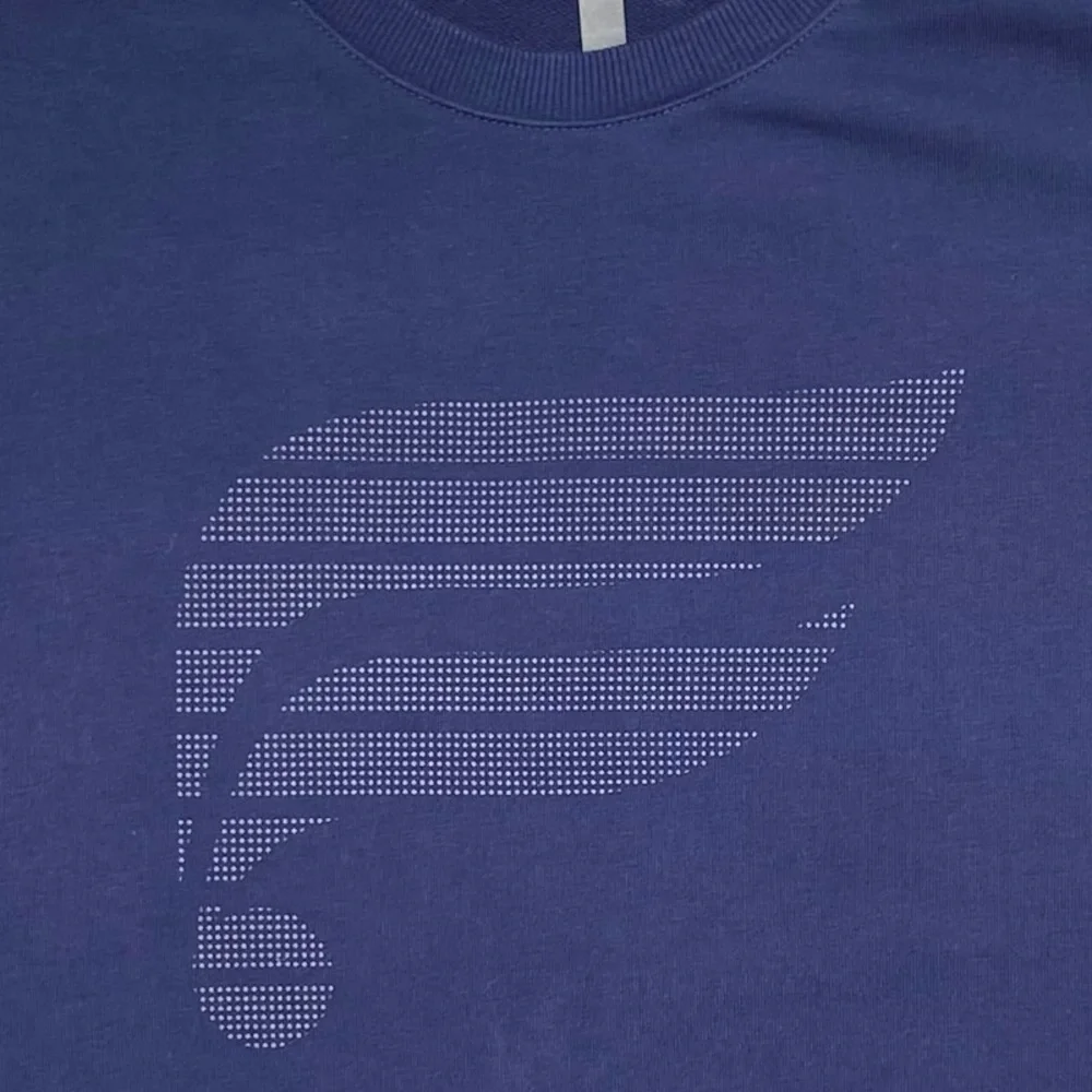 Fabletics Mens The Courtside Crew Navy Reflective Dot Logo French Terry Crew XXL - Picture 5 of 13